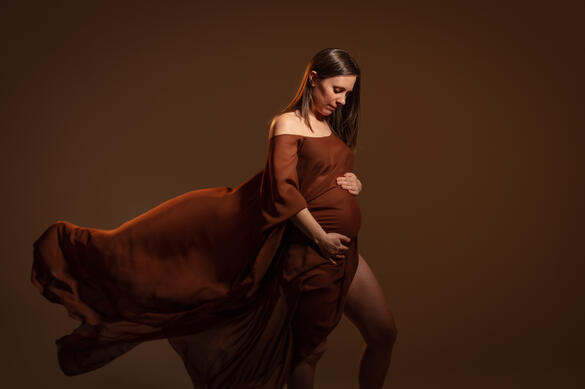 séance grossesse robe maternité studio photo guebwiller